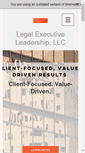 Mobile Screenshot of legalexecutiveleadership.com